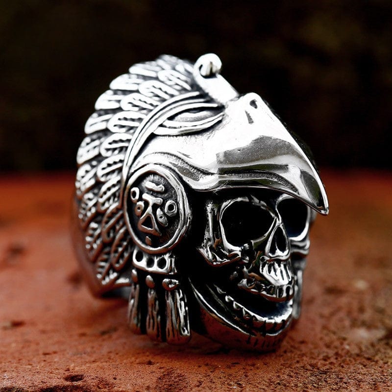Kobine Men's Punk Eagle Skull Ring