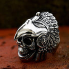 Kobine Men's Punk Eagle Skull Ring