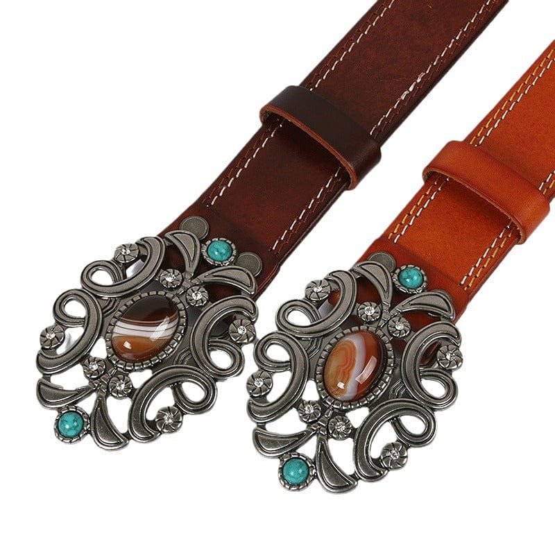 Kobine Men's Punk Embossed Belt