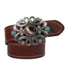 Kobine Men's Punk Embossed Belt