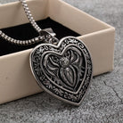 Kobine Men's Punk Embossed Heart Necklace