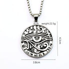 Kobine Men's Punk Eye Letter Necklace