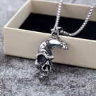Kobine Men's Punk Half Skull Necklace
