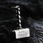 Kobine Men's Punk Hammer Pendant Necklace