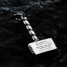 Kobine Men's Punk Hammer Pendant Necklace