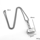 Kobine Men's Punk Hammer Pendant Necklace