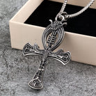 Kobine Men's Punk Hollow Out Cross Necklace