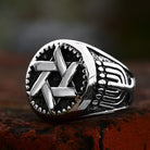 Kobine Herren Punk Hohlstern Wellenring