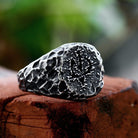 Kobine Men's Punk Irregular Imitation Stone Ring