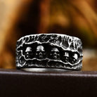 Kobine Men's Punk Multi-skull Ring