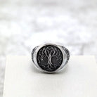Kobine Men's Punk Norse Yggdrasil Ring