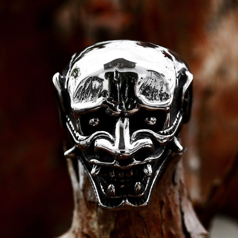 Kobine Men's Punk Prajna Skull Ring