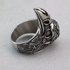 Kobine Men's Punk Raven Head Ring