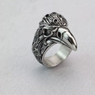 Kobine Men's Punk Raven Head Ring