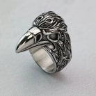 Kobine Men's Punk Raven Head Ring