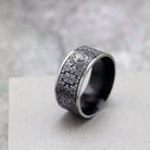 Kobine Men's Punk Retro Emblem & Ornate Pattern Ring