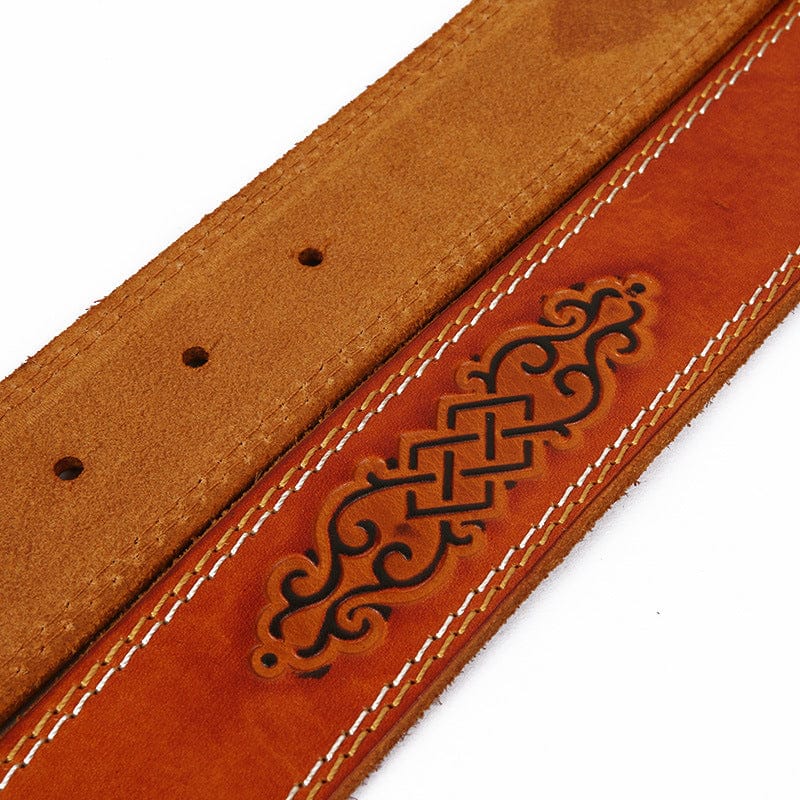 Kobine Men's Punk Retro Embossed Belt