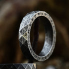 Kobine Men's Punk Rhombus Letter Ring