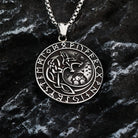 Kobine Men's Punk Runes Fenrir Necklace