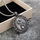 Kobine Men's Punk Runes Paw Necklace