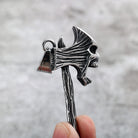 Kobine Men's Punk Skull Axe Necklace