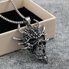 Kobine Men's Punk Skull Mask Necklace
