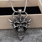 Kobine Men's Punk Skull Mask Necklace