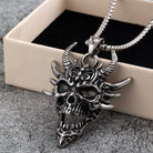 Kobine Men's Punk Skull Mask Necklace
