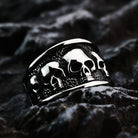 Kobine Men's Punk Skull Ring