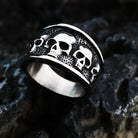 Kobine Men's Punk Skull Ring