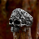 Kobine Men's Punk Skull Ring