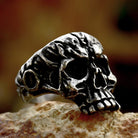 Kobine Men's Punk Skull Ring