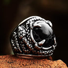 Kobine Men's Punk Snake Claw Ring