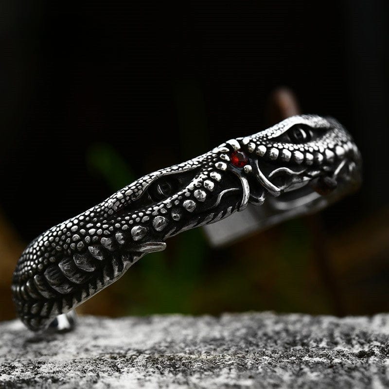 Men's Punk Snake Open Bracelet – Punk Design