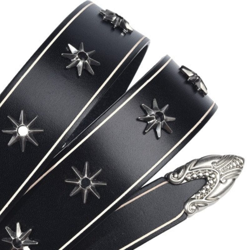 Kobine Men's Punk Star Rivet Belt