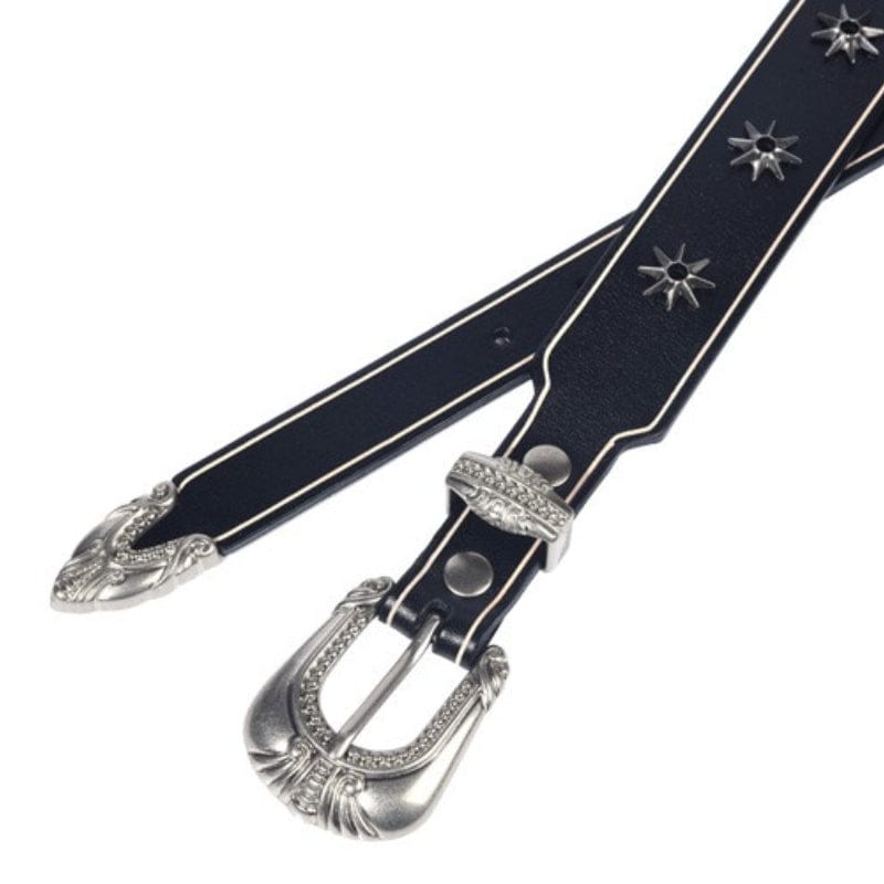 Kobine Men's Punk Star Rivet Belt