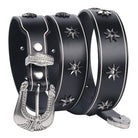 Kobine Men's Punk Star Rivet Belt