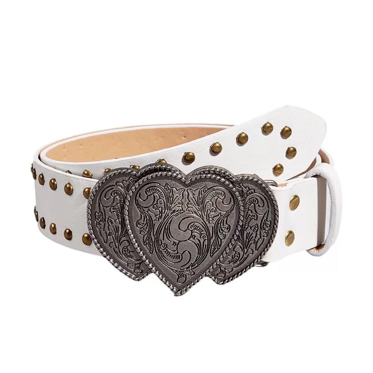 Men's Punk Studded Heart Belt - Punk Design