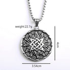 Kobine Men's Punk Sunflower Necklace