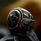 Kobine Men's Punk Totem Ring