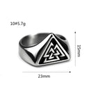Kobine Men's Punk Triangular Ring