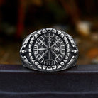 Kobine Men's Punk Viking Rune Ring