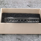 Kobine Men's Punk Vintage Letter Open Cuff Bracelet