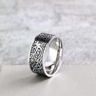 Kobine Men's Punk Vintage Tree Embossed Ring