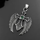 Kobine Men's Punk Wing Cross Pendant Necklace