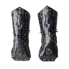 Kobine Men's Steampunk Studded Faux Leather Cosplay Gloves