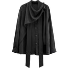Kobine Men's Techwear Asymmetric Strappy Long Sleeve Shirt