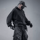 Kobine Men's Techwear Big Pocket Front Zipper Hooded Jacket