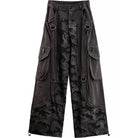 Kobine Men's Techwear Big Pockets Strappy Patchwork Camouflage Pants