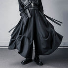 Kobine Men's Techwear Irregular Draped Loose Skirt Pants